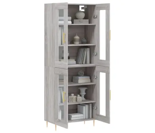 Augstais Skapis, Pelēks, 69,5X34X180 Cm, Inženierijas Koks Vidaxl Augstais Skapis, Pelēks, 69,5X34X180 Cm, Inženierijas Koks Vidaxl