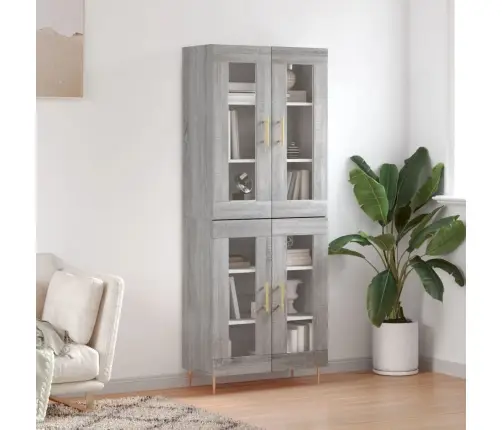 Augstais Skapis, Pelēks, 69,5X34X180 Cm, Inženierijas Koks Vidaxl Augstais Skapis, Pelēks, 69,5X34X180 Cm, Inženierijas Koks Vidaxl