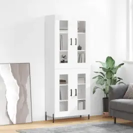 Augstais Skapis, Balts, 69,5X34X180 Cm, Inženierijas Koks Vidaxl