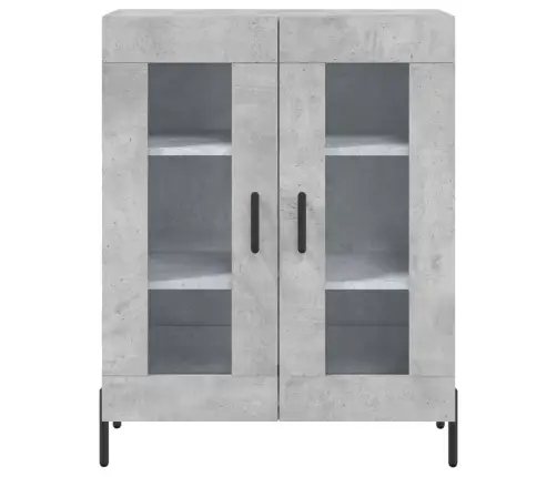 Komoda, Betono Pilkos Spalvos, 69,5X34X180cm Apdirbta Mediena