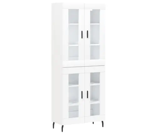 Augstais Skapis, Balts, 69,5X34X180 Cm, Inženierijas Koks Vidaxl