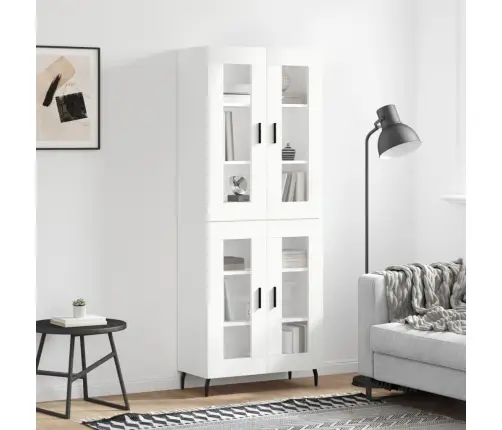 Augstais Skapis, Balts, 69,5X34X180 Cm, Inženierijas Koks Vidaxl