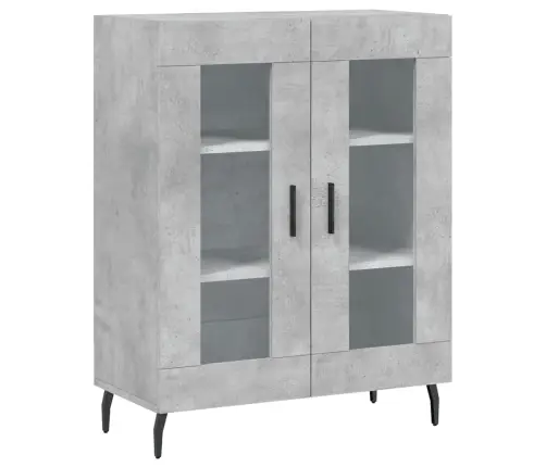 Komoda, Betono Pilkos Spalvos, 69,5X34X180cm Apdirbta Mediena