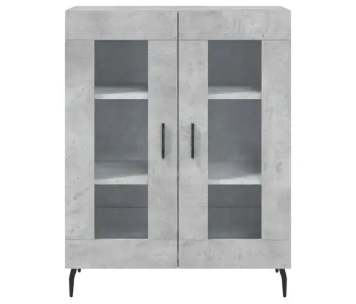 Komoda, Betono Pilkos Spalvos, 69,5X34X180cm Apdirbta Mediena