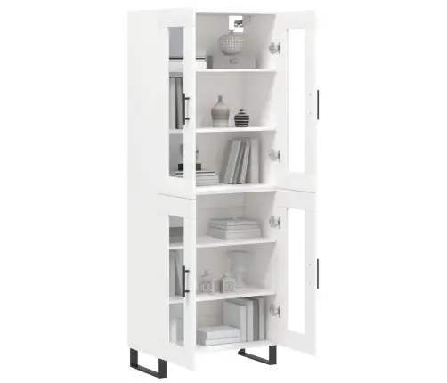 Komoda, Baltos Spalvos, 69,5X34X180cm Apdirbta Mediena