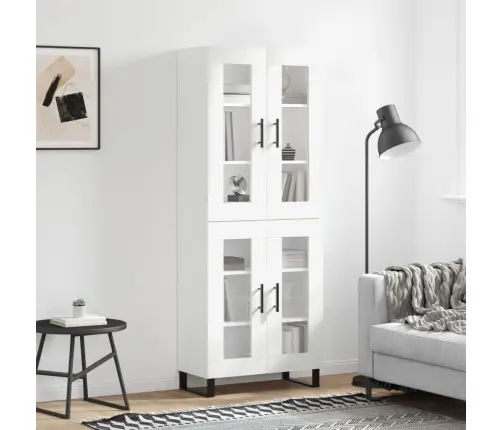 Komoda, Baltos Spalvos, 69,5X34X180cm Apdirbta Mediena