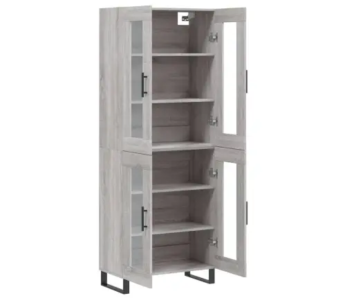 Augstais Skapis, Pelēks, 69,5X34X180 Cm, Inženierijas Koks Vidaxl Augstais Skapis, Pelēks, 69,5X34X180 Cm, Inženierijas Koks Vidaxl