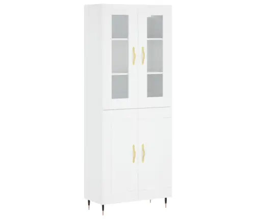 Augstais Skapis, Balts, 69,5X34X180 Cm, Inženierijas Koks Vidaxl