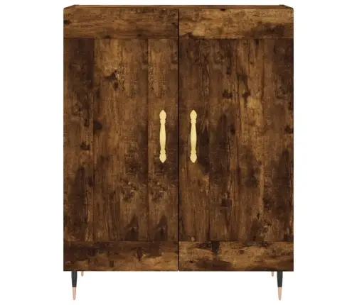 Kõrge Kapp, Suitsutatud Tamm, 69,5 X 34 X 180 cm Tehispuit