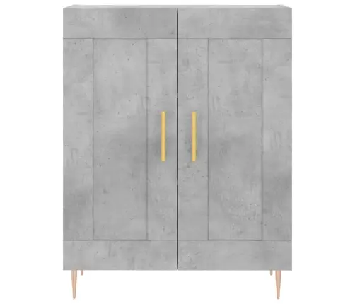 Augstais Skapis, Pelēks, 69,5X34X180 Cm, Inženierijas Koks Vidaxl