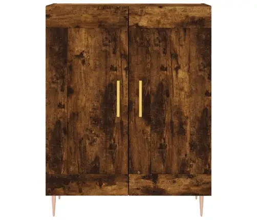 Kõrge Kapp, Suitsutatud Tamm, 69,5 X 34 X 180 cm Tehispuit