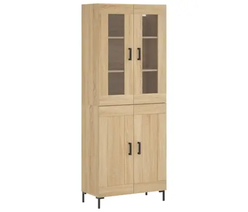 Augstais Skapis, Ozolkoka, 69,5X34X180 Cm, Inženierijas Koks Vidaxl