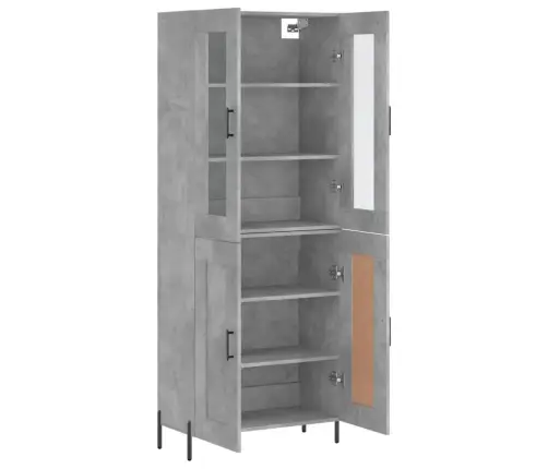 Augstais Skapis, Pelēks, 69,5X34X180 Cm, Inženierijas Koks Vidaxl Augstais Skapis, Pelēks, 69,5X34X180 Cm, Inženierijas Koks Vidaxl