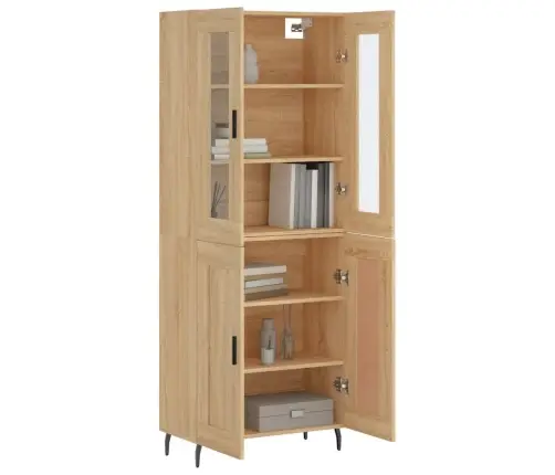 Augstais Skapis, Ozolkoka, 69,5X34X180 Cm, Inženierijas Koks Vidaxl