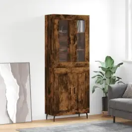 Augstais Skapis, Ozolkoka, 69,5X34X180 Cm, Inženierijas Koks Vidaxl