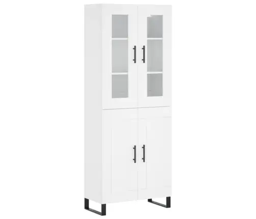 Augstais Skapis, Balts, 69,5X34X180 Cm, Inženierijas Koks Vidaxl