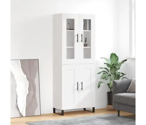 Augstais Skapis, Balts, 69,5X34X180 Cm, Inženierijas Koks Vidaxl