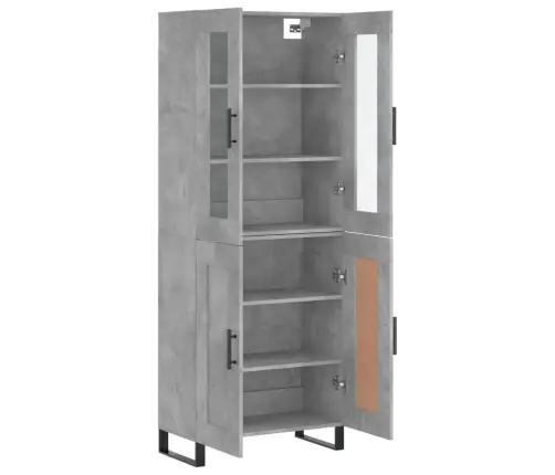 Kõrge Kapp, Betoonhall, 69,5 X 34 X 180 cmTehispuit