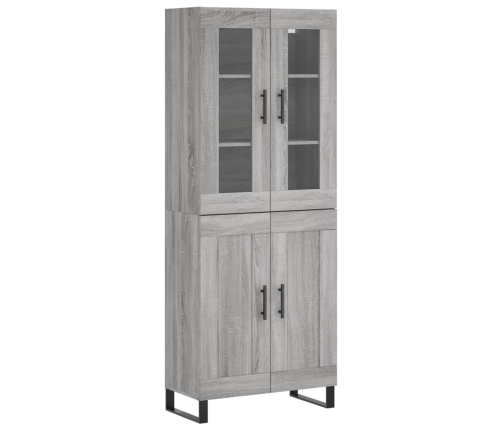 Kõrge Kapp, Hall Sonoma Tamm, 69,5 X 34 X 180 cm Tehispuit