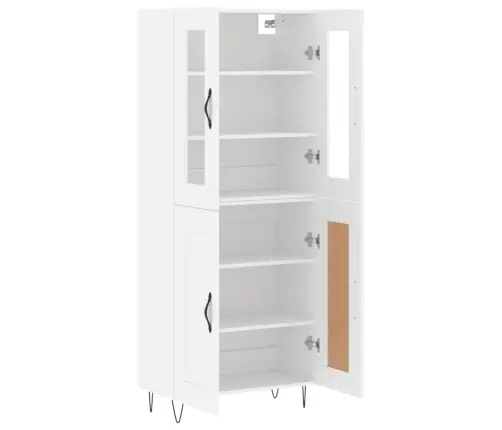 Augstais Skapis, Balts, 69,5X34X180 Cm, Inženierijas Koks Vidaxl