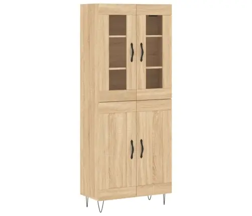 Augstais Skapis, Ozolkoka, 69,5X34X180 Cm, Inženierijas Koks Vidaxl Augstais Skapis, Ozolkoka, 69,5X34X180 Cm, Inženierijas Koks Vidaxl
