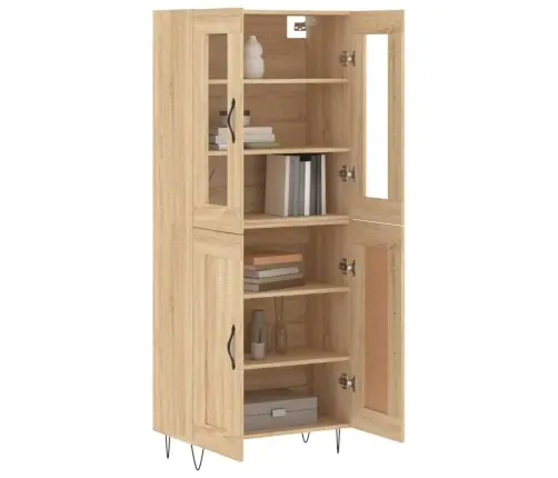 Augstais Skapis, Ozolkoka, 69,5X34X180 Cm, Inženierijas Koks Vidaxl Augstais Skapis, Ozolkoka, 69,5X34X180 Cm, Inženierijas Koks Vidaxl
