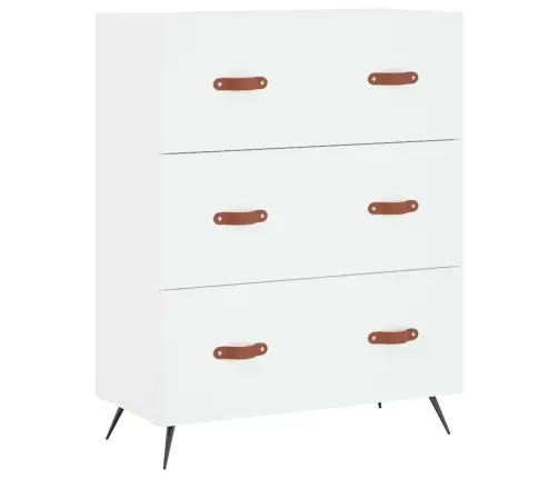 Kõrge Kapp, Valge, 69,5 X 34 X 180 cm Tehispuit