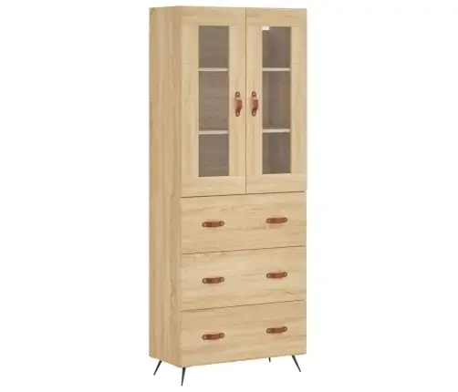 Augstais Skapis, Ozolkoka, 69,5X34X180 Cm, Inženierijas Koks Vidaxl