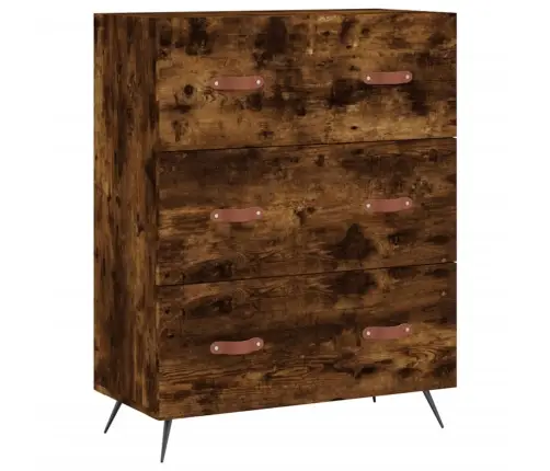 Komoda, Dūminio Ąžuolo Spalvos, 69,5X34X180cm Apdirbta Mediena