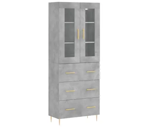 Augstais Skapis, Pelēks, 69,5X34X180 Cm, Inženierijas Koks Vidaxl Augstais Skapis, Pelēks, 69,5X34X180 Cm, Inženierijas Koks Vidaxl