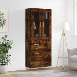 Augstais Skapis, Ozolkoka, 69,5X34X180 Cm, Inženierijas Koks Vidaxl