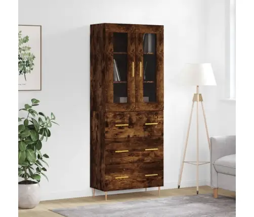 Augstais Skapis, Ozolkoka, 69,5X34X180 Cm, Inženierijas Koks Vidaxl Augstais Skapis, Ozolkoka, 69,5X34X180 Cm, Inženierijas Koks Vidaxl