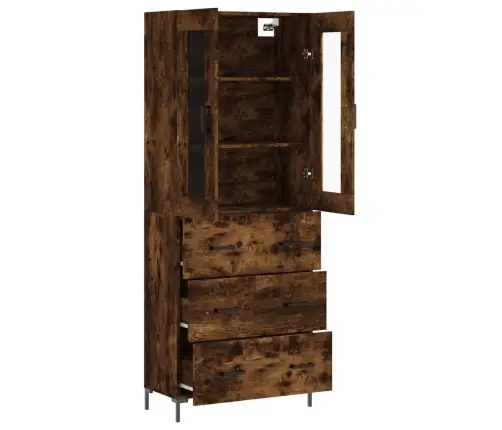 Augstais Skapis, Ozolkoka, 69,5X34X180 Cm, Inženierijas Koks Vidaxl
