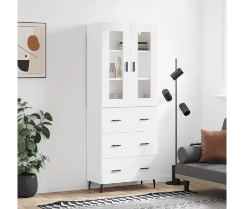 Augstais Skapis, Balts, 69,5X34X180 Cm, Inženierijas Koks Vidaxl