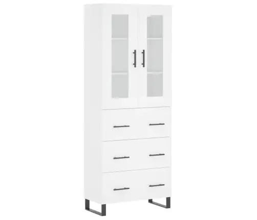 Augstais Skapis, Balts, 69,5X34X180 Cm, Inženierijas Koks Vidaxl