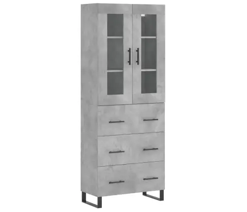 Augstais Skapis, Pelēks, 69,5X34X180 Cm, Inženierijas Koks Vidaxl Augstais Skapis, Pelēks, 69,5X34X180 Cm, Inženierijas Koks Vidaxl