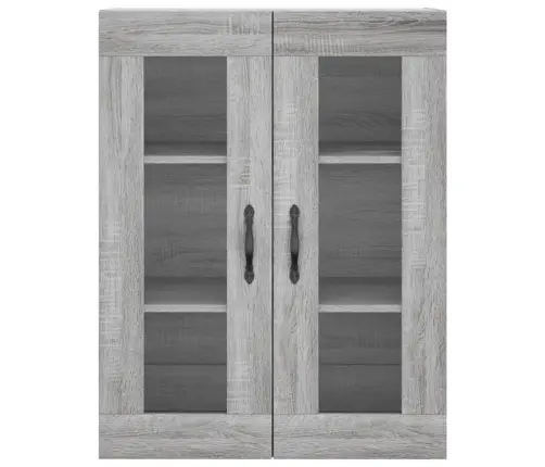 Augstais Skapis, Pelēks, 69,5X34X180 Cm, Inženierijas Koks Vidaxl