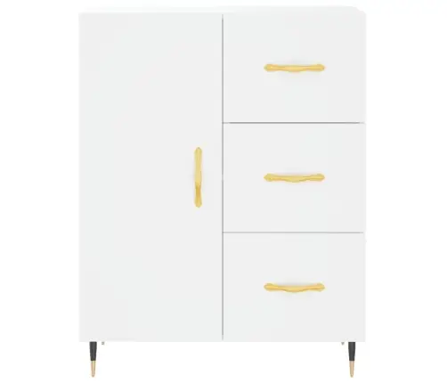 Komoda, Baltos Spalvos, 69,5X34X180cm Apdirbta Mediena