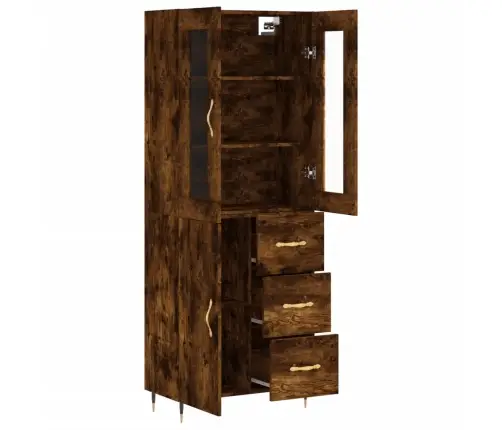 Augstais Skapis, Ozolkoka, 69,5X34X180 Cm, Inženierijas Koks Vidaxl