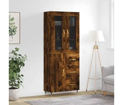 Augstais Skapis, Ozolkoka, 69,5X34X180 Cm, Inženierijas Koks Vidaxl