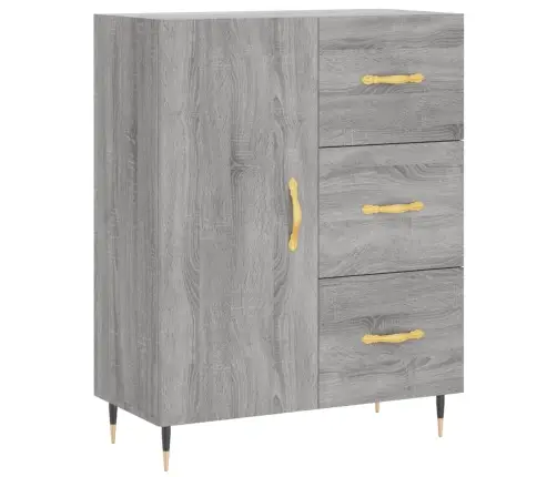 Kõrge Kapp, Hall Sonoma Tamm, 69,5 X 34 X 180 cm Tehispuit