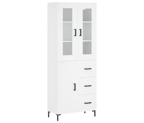 Augstais Skapis, Balts, 69,5X34X180 Cm, Inženierijas Koks Vidaxl