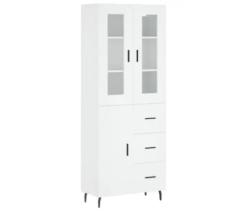 Augstais Skapis, Balts, 69,5X34X180 Cm, Inženierijas Koks Vidaxl