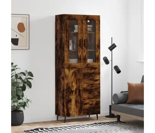 Augstais Skapis, Ozolkoka, 69,5X34X180 Cm, Inženierijas Koks Vidaxl Augstais Skapis, Ozolkoka, 69,5X34X180 Cm, Inženierijas Koks Vidaxl