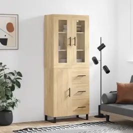 Augstais Skapis, Ozolkoka, 69,5X34X180 Cm, Inženierijas Koks Vidaxl