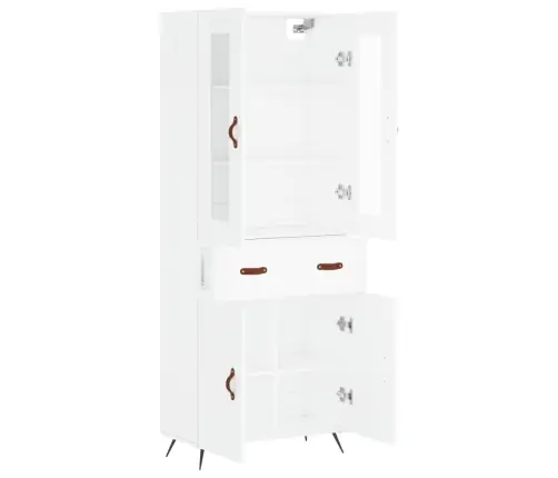 Augstais Skapis, Balts, 69,5X34X180 Cm, Inženierijas Koks Vidaxl Augstais Skapis, Balts, 69,5X34X180 Cm, Inženierijas Koks Vidaxl