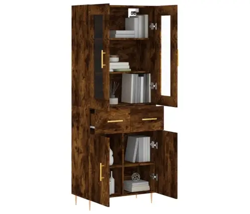 Augstais Skapis, Ozolkoka, 69,5X34X180 Cm, Inženierijas Koks Vidaxl