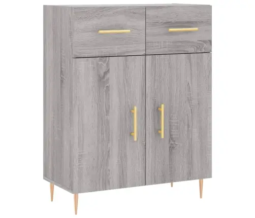 Augstais Skapis, Pelēks, 69,5X34X180 Cm, Inženierijas Koks Vidaxl