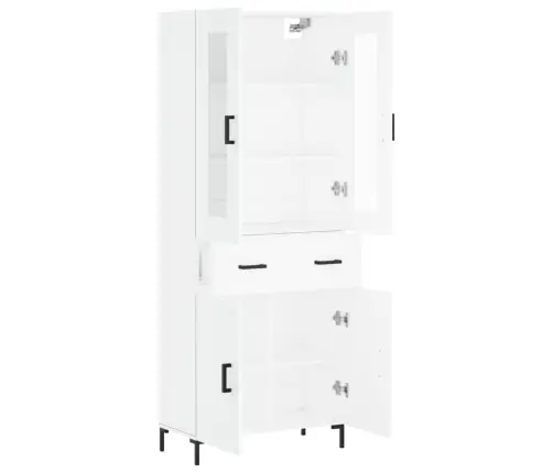 Augstais Skapis, Balts, 69,5X34X180 Cm, Inženierijas Koks Vidaxl