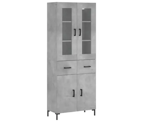 Kõrge Kapp, Betoonhall, 69,5 X 34 X 180 cmTehispuit